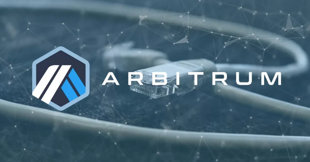 Arbitrum ARB logo.